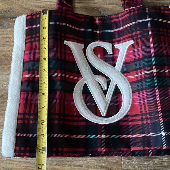 Sac à Dos Victoria's Secret Campus Rose - Taille Large, Motif Plaid Rouge, Polyester
